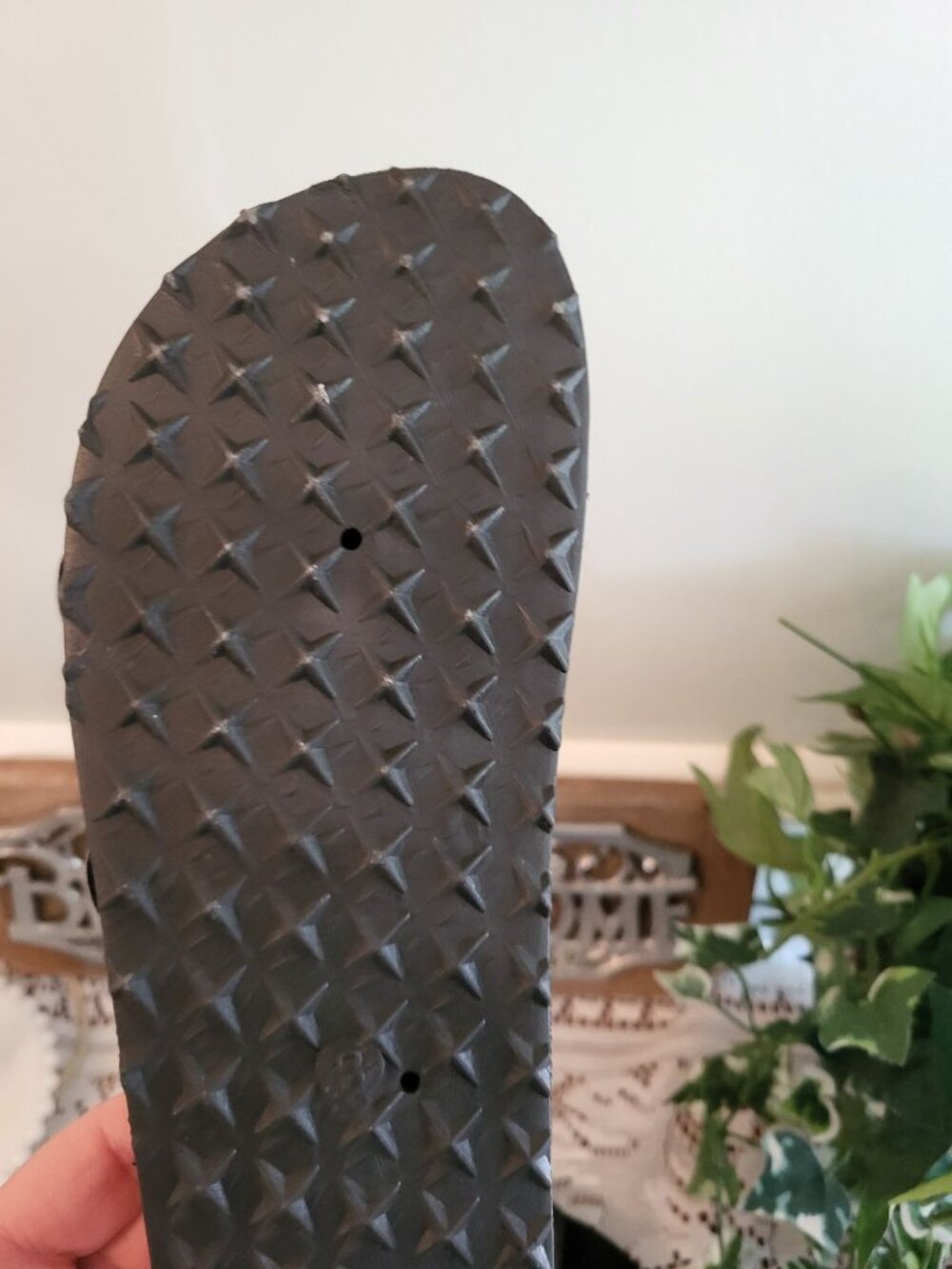 Cato Comfort Black Double Strap Cork Footbed Sandal 8 Rhinestones Travel Support - Picture 8 of 9